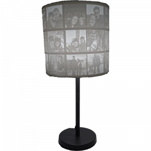 personalisierte Fotolampe Dreizack Collage