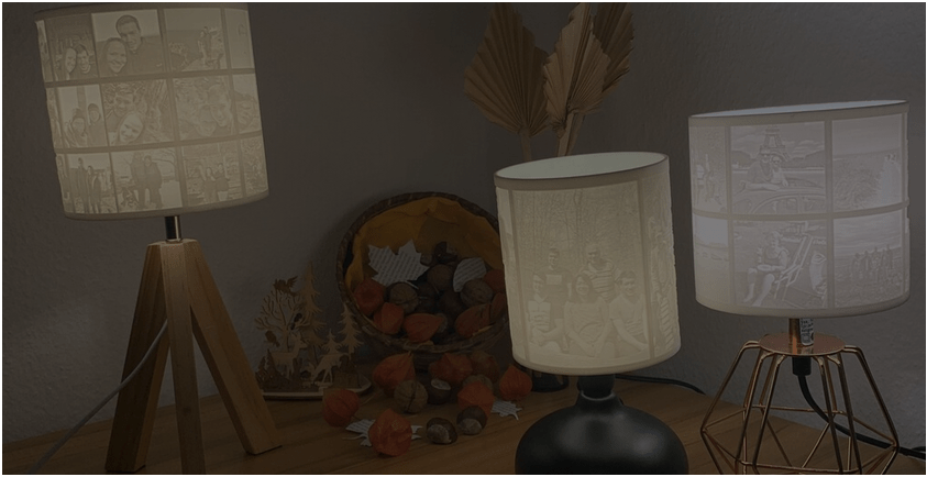 Personalisierte Lampen mit Bildern